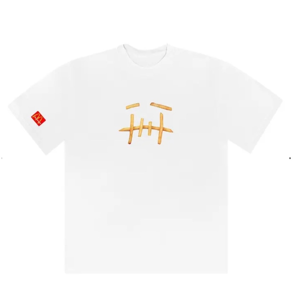 🌵Cactus Jack 2023 BURGERS & FRIES short sleeve tee - L